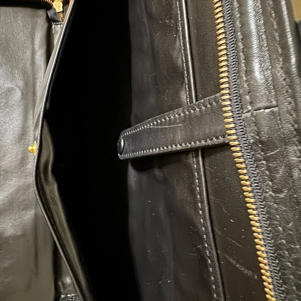 Givenchy Black Leather Portfolio Bag